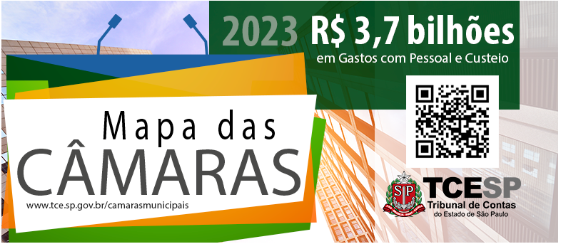 Mapa das Câmaras / 2023 - Segundo o TCESP