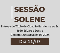 Sessão Solene - 11 de Julho